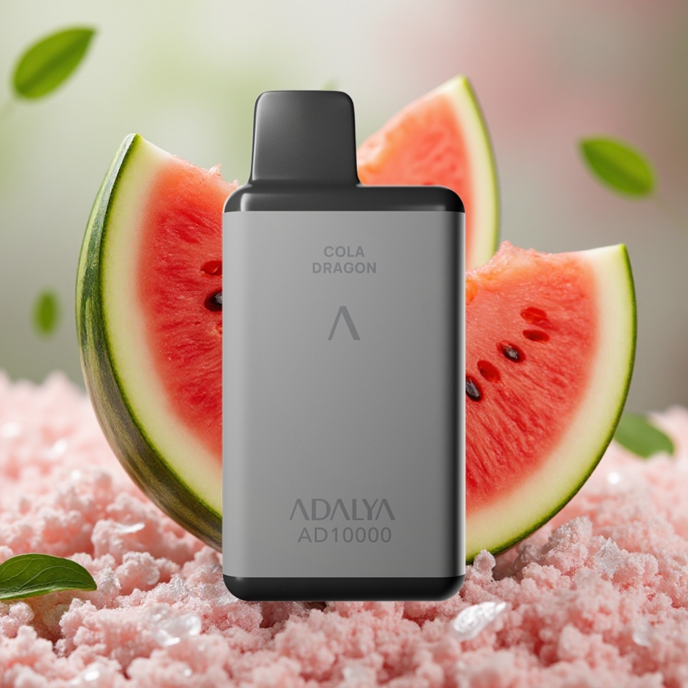 Adalya AD 10000 Puffs Disposable Vape Ruimtegrijs USB-C Watermelon Ijs