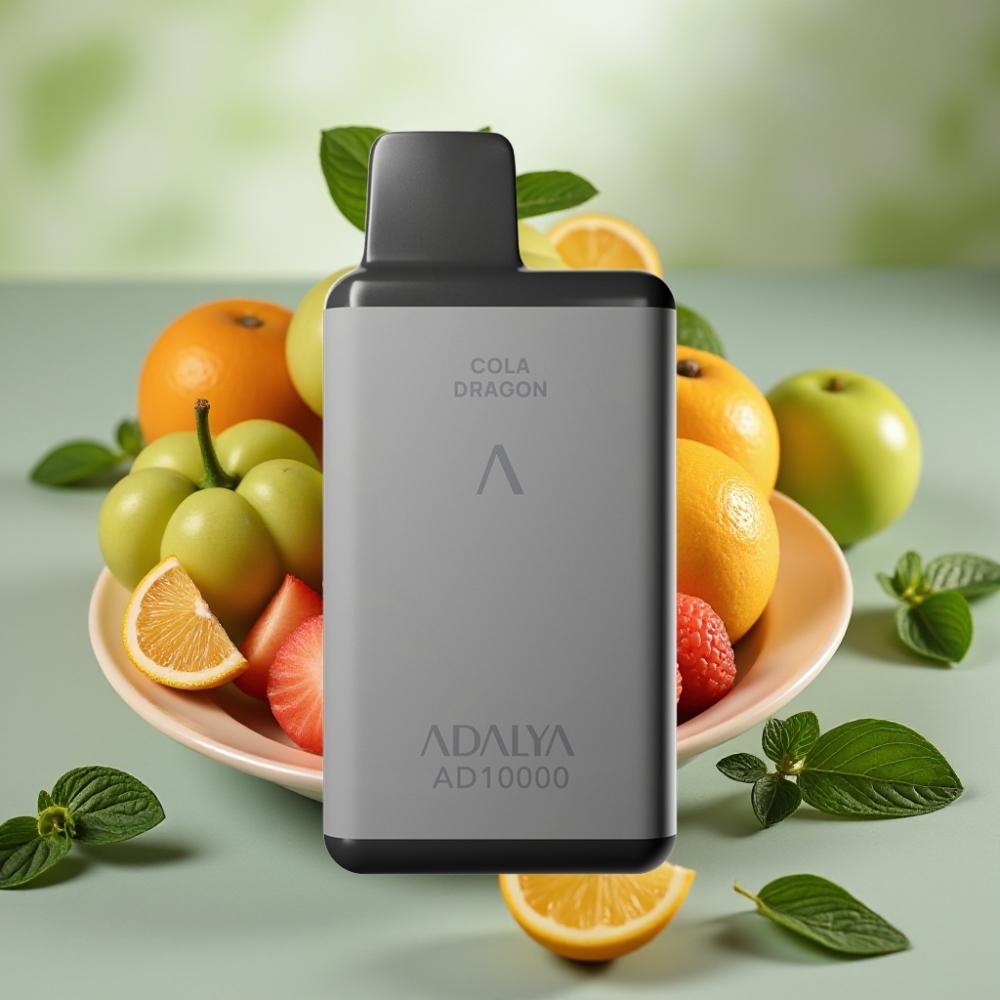 Adalya AD 10000 Puffs Disposable Vape Space Gray Mint Point USB-C