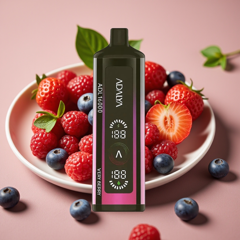 Adalya ADL 16000 PRO Puffs Disposable Vape Staal Pijp Glanzend Scherm USB-C