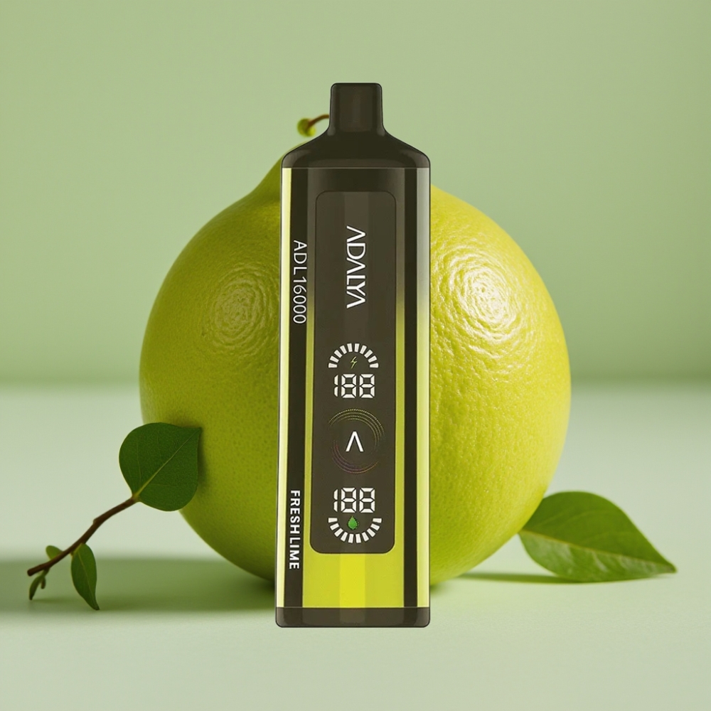 Adalya ADL 16000 PRO Puffs Disposable Vape Stalen Pijp Digitale Scherm Vers Limoen