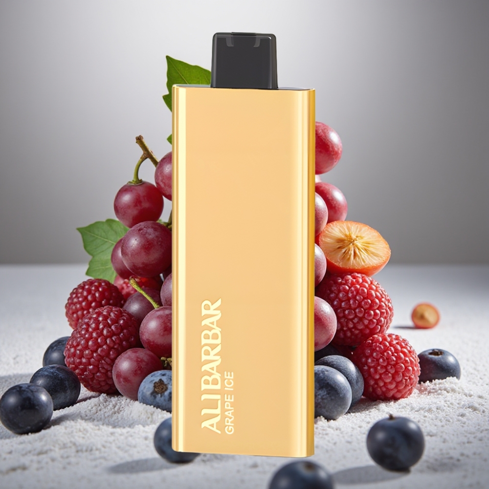 Alibarbar Pandora 7000 Puffs 17 ml Grape Ice Belgie vape leverancier