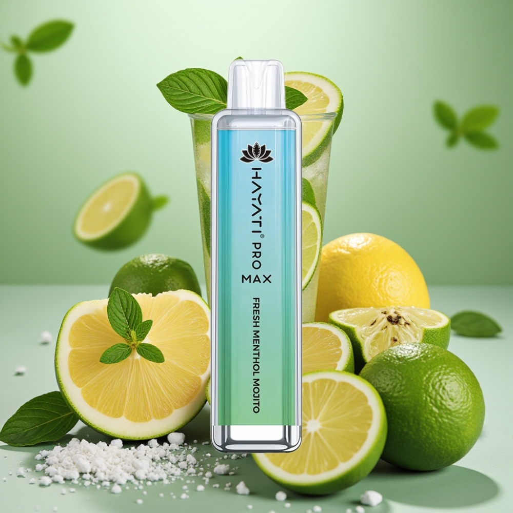 Hayati Pro Max 4000 Puffs 1400mAh Dual Mesh TPD Fresh Menthol Mojito
