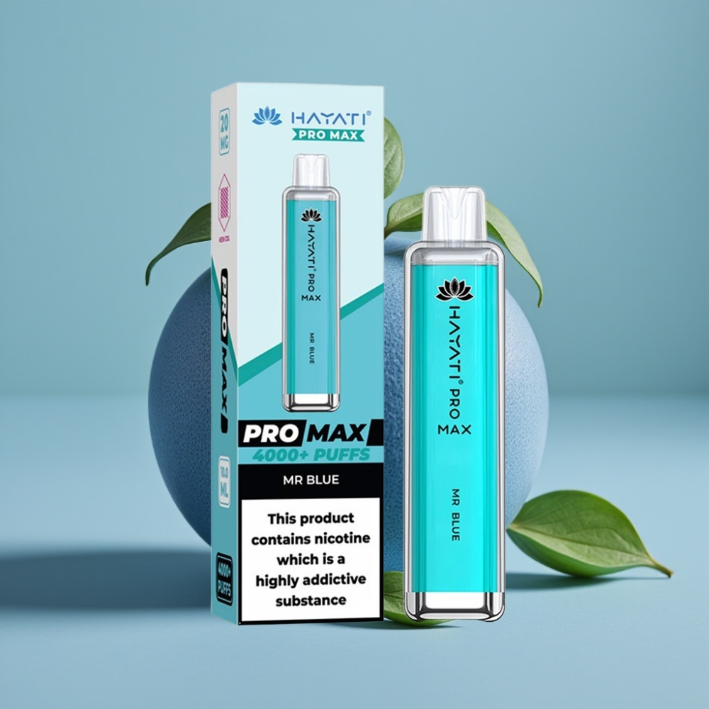 Hayati Pro Max 4000 Puffs Disposable Vape 1400mAh 2ml TPD Mr Blue