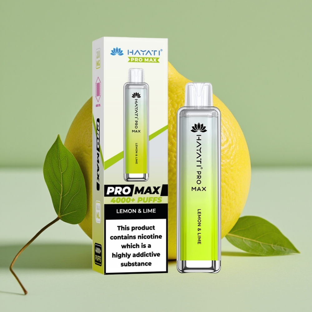 Hayati Pro Max 4000 Puffs Disposable Vape 1400mAh Dual Coil Lemon & Lime