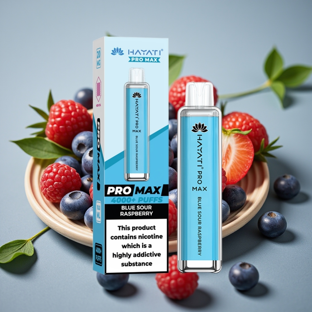 Hayati Pro Max 4000 Puffs Disposable Vape Dual Mesh Coil Rechargebaar LED