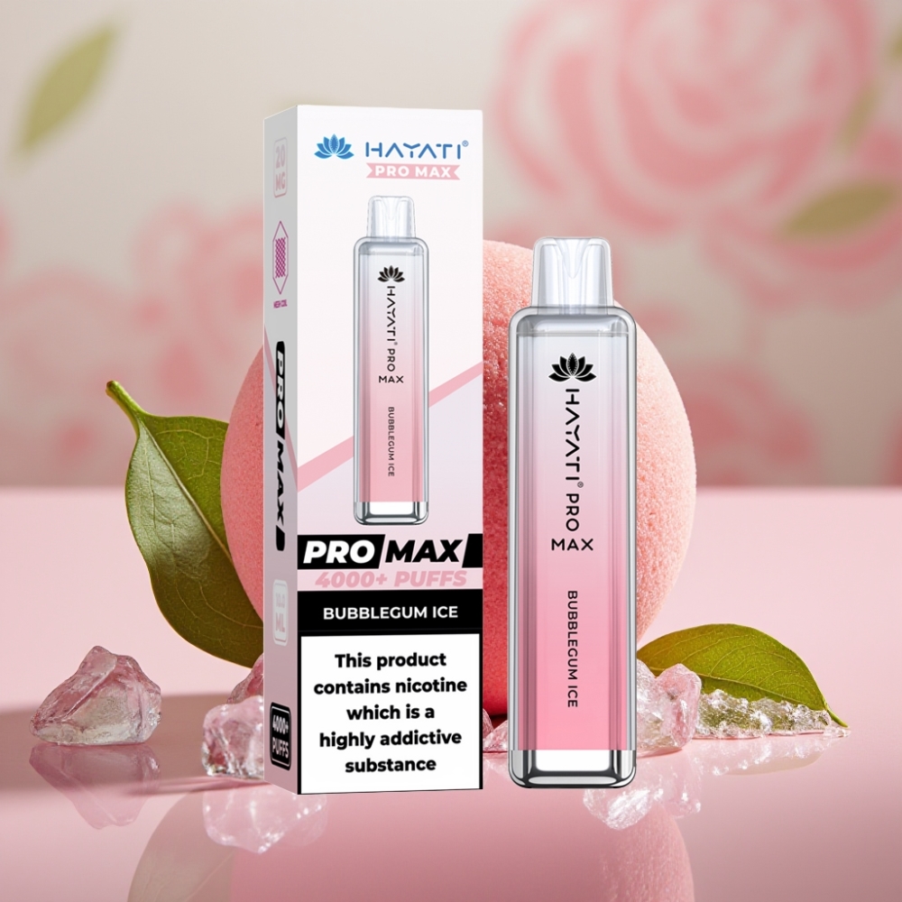 Hayati Pro Max 4000 Puffs Dual Mesh Coil Rechargebare Vape Crystal