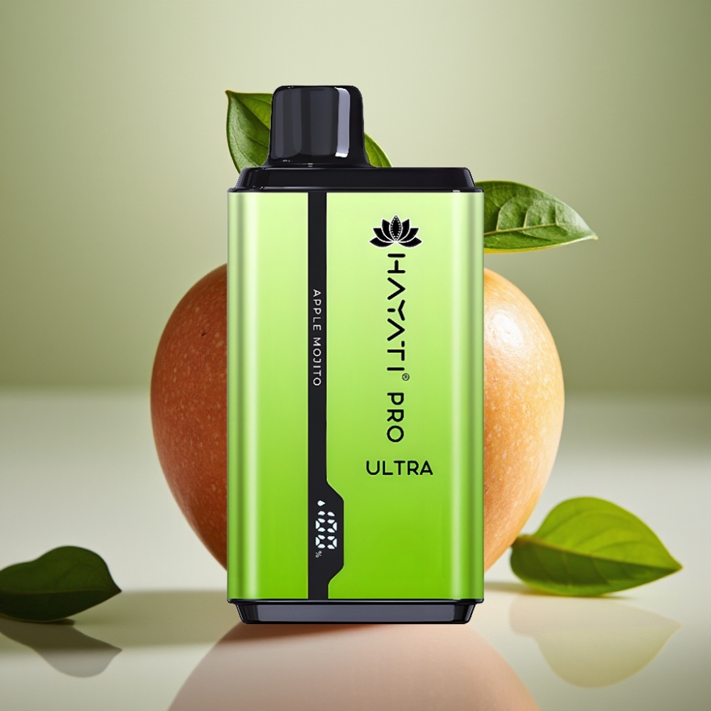 Hayati Pro Ultra 15000 Puffs 2×12ml 2% Apple Mojito Belgie vape leverancier