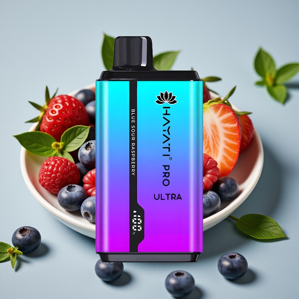 Hayati Pro Ultra 15000 Puffs 2×12ml 49 Smaken Blueberny Straw' Menthol