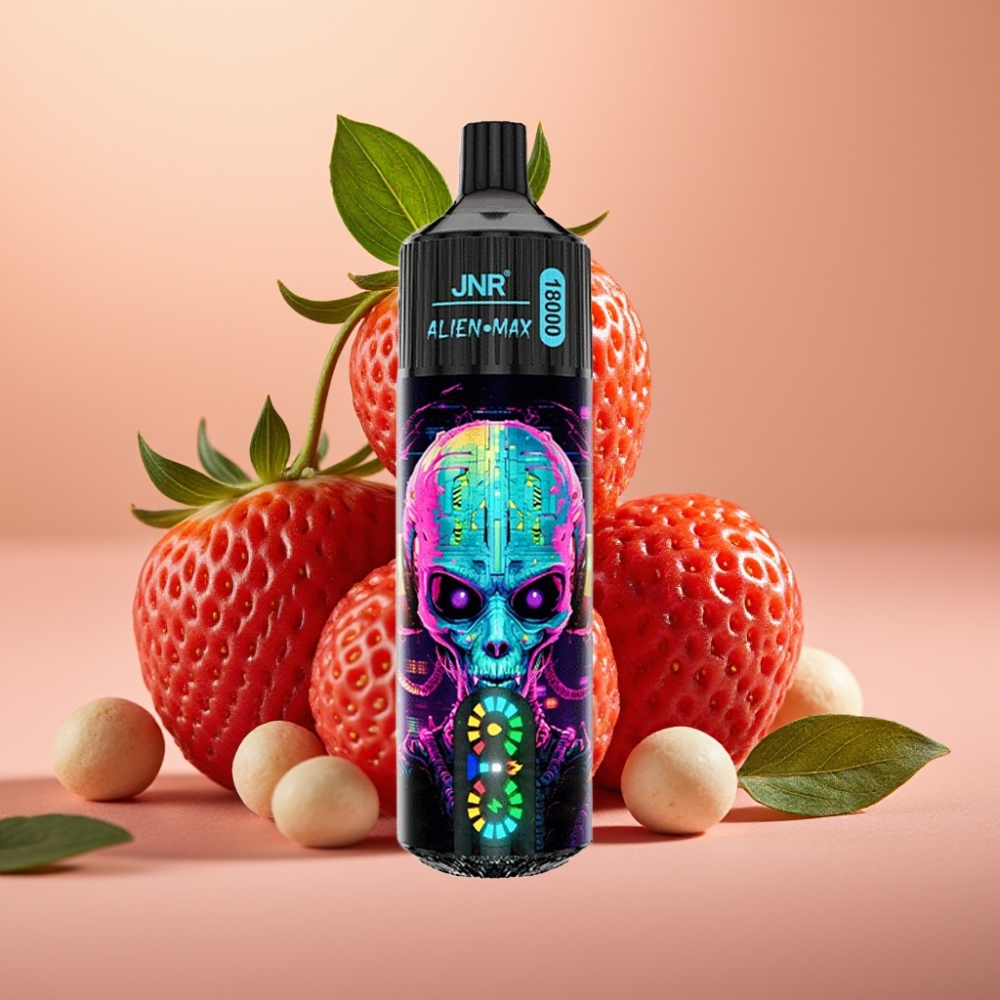 JNR Alien Max 18000 Puffs Dual Mesh 28ml Hubba Bubba Strawberry