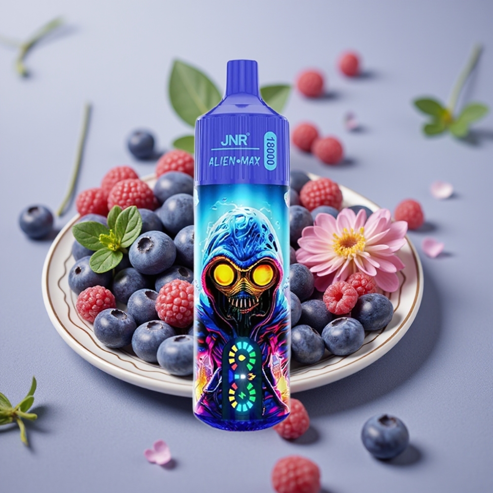 JNR Alien Max 18000 Puffs Dual Mesh 28ml Type-C Blueberry Bubblegum