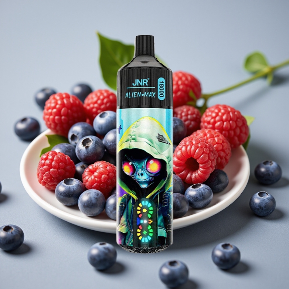 JNR Alien Max 18000 Puffs Dual Mesh 28ml Type-C Blueberry Raspberry