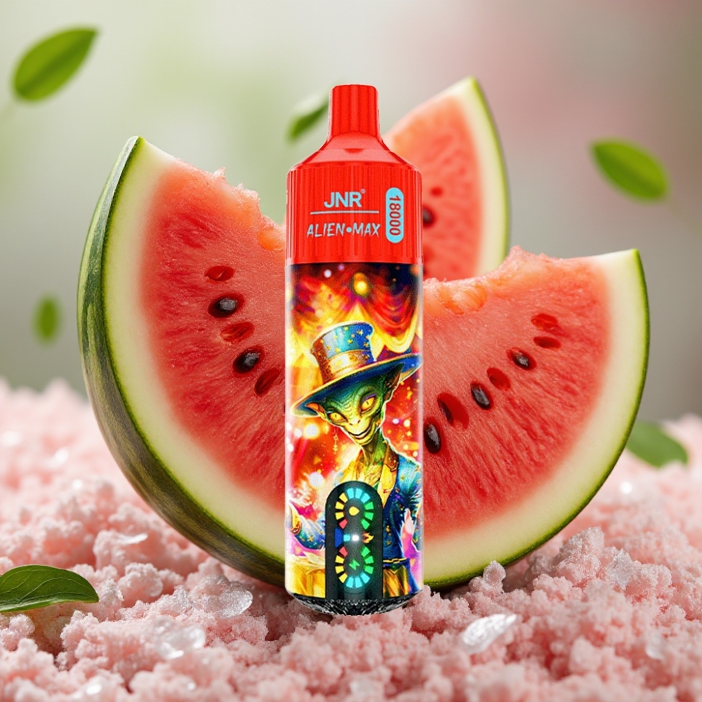 JNR Alien Max 18000 Puffs Dual Mesh Coil Smart LED Display Watermelon Ice