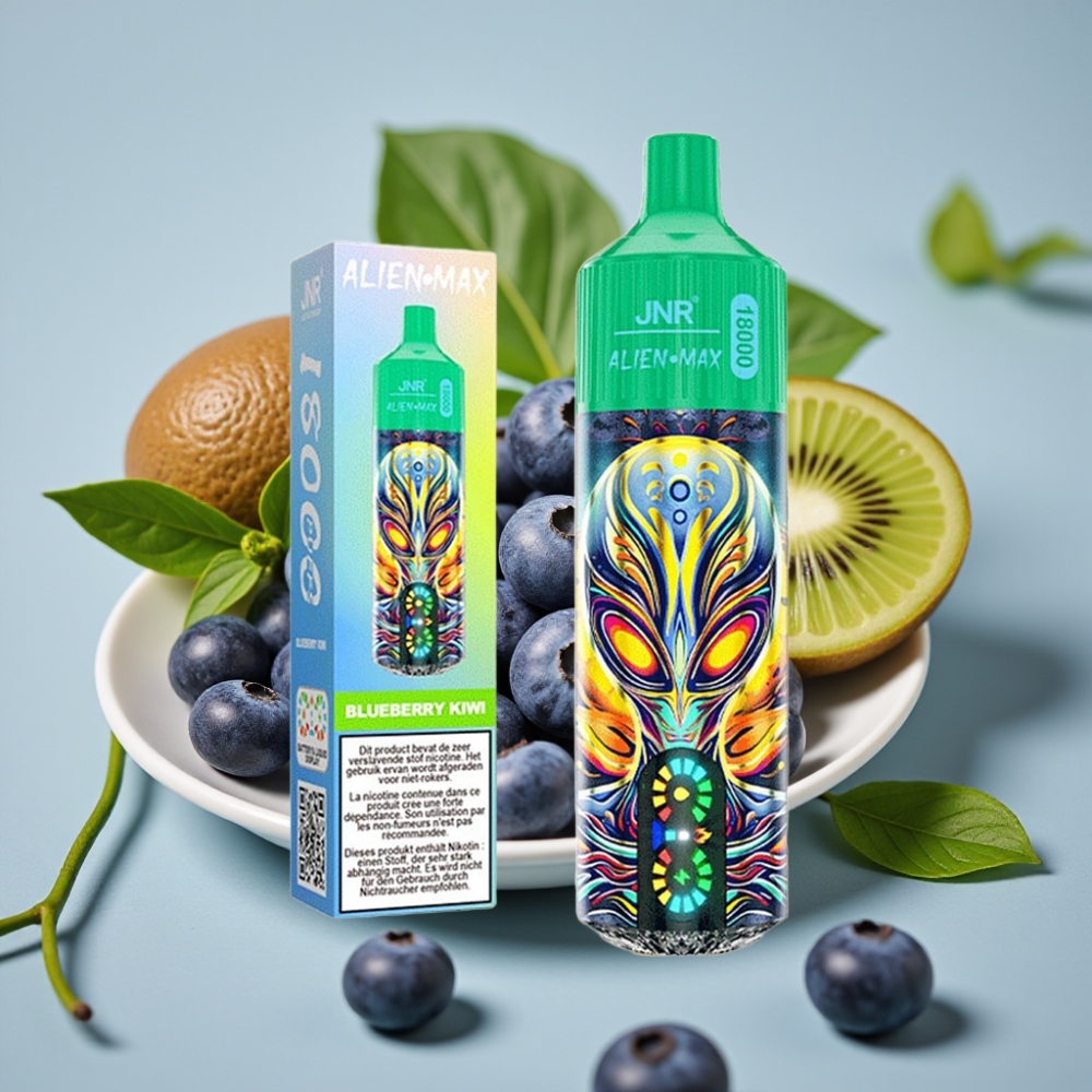 JNR Alien Max 18000 Puffs Dual Mesh LED Type-C Blueberry Kiwi