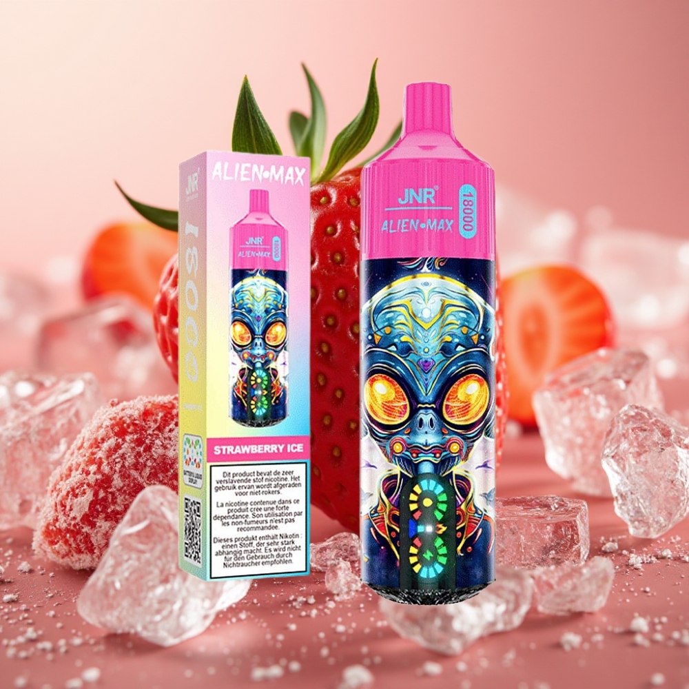 JNR Alien Max 18000 Puffs Dual Mesh Smart LED Type-C Belgie vape leverancier