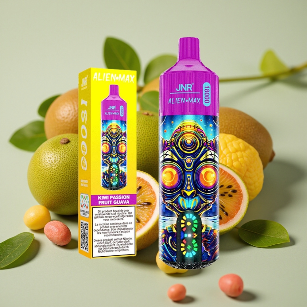 JNR Alien Max 18000 Puffs Smart LED Dual Mesh 20 Smaken Kiwi Passievrucht Guave