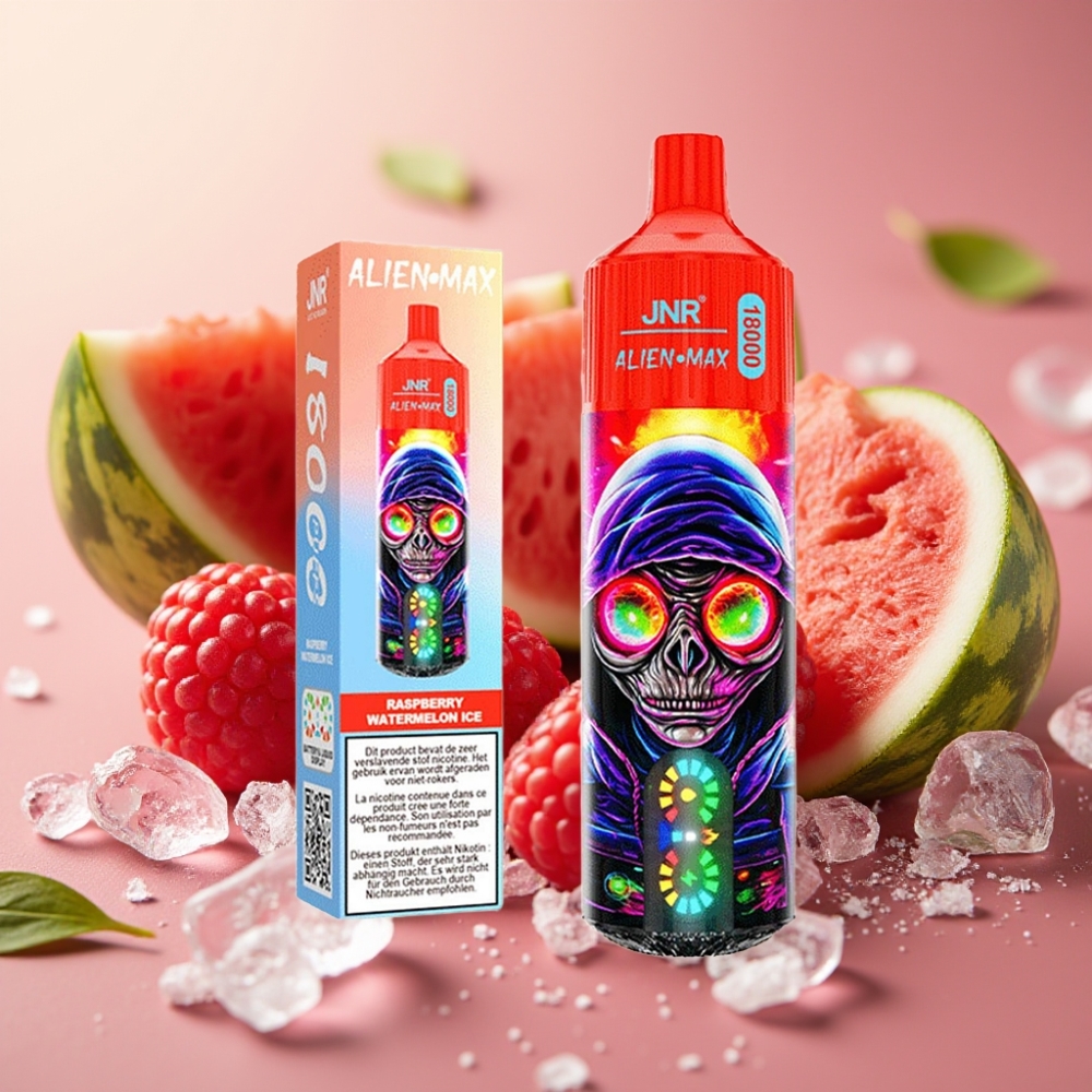 JNR Alien Max 18000 Puffs Smart LED Dual Mesh 28ml Frambozenwatermeloenijs