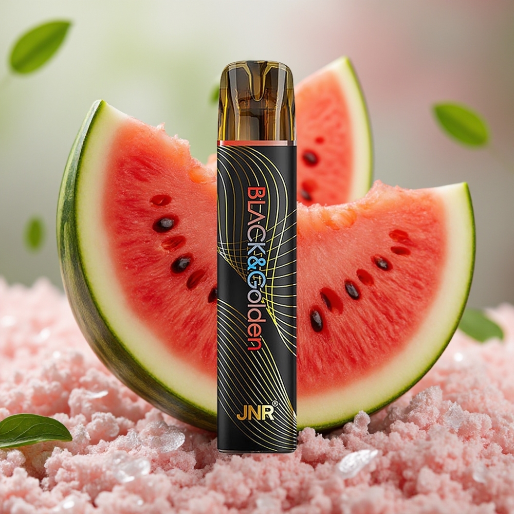 JNR Black&Golden 800 Puffs 2ml Watermelon Ice Disposable Vape