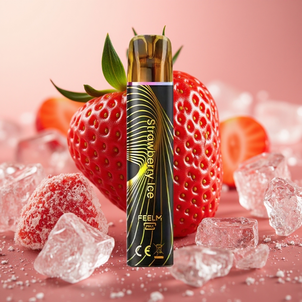 JNR Black&Golden 800 Puffs 550mAh 2ml TPD Strawberry Ice