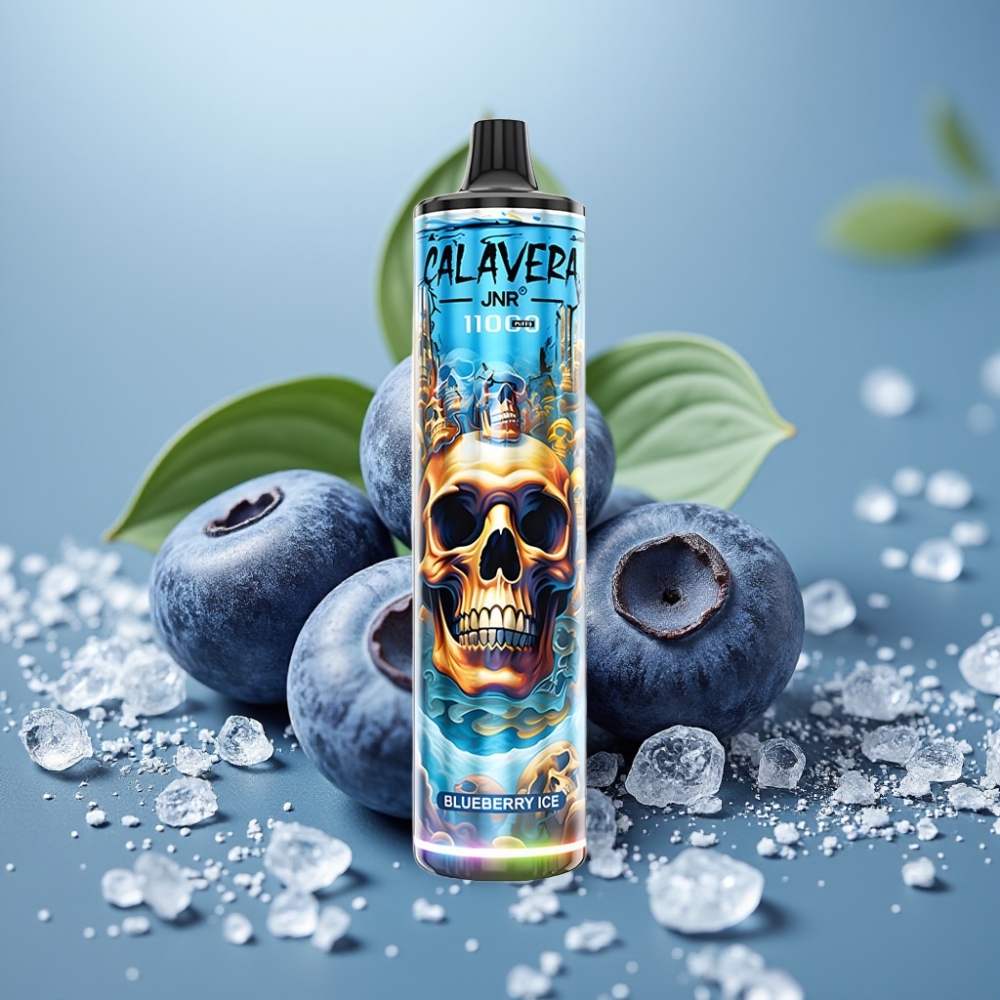 JNR Calavera 11000 Puffs 21ml 850mAh Blueberry Ice Belgie vape leverancier