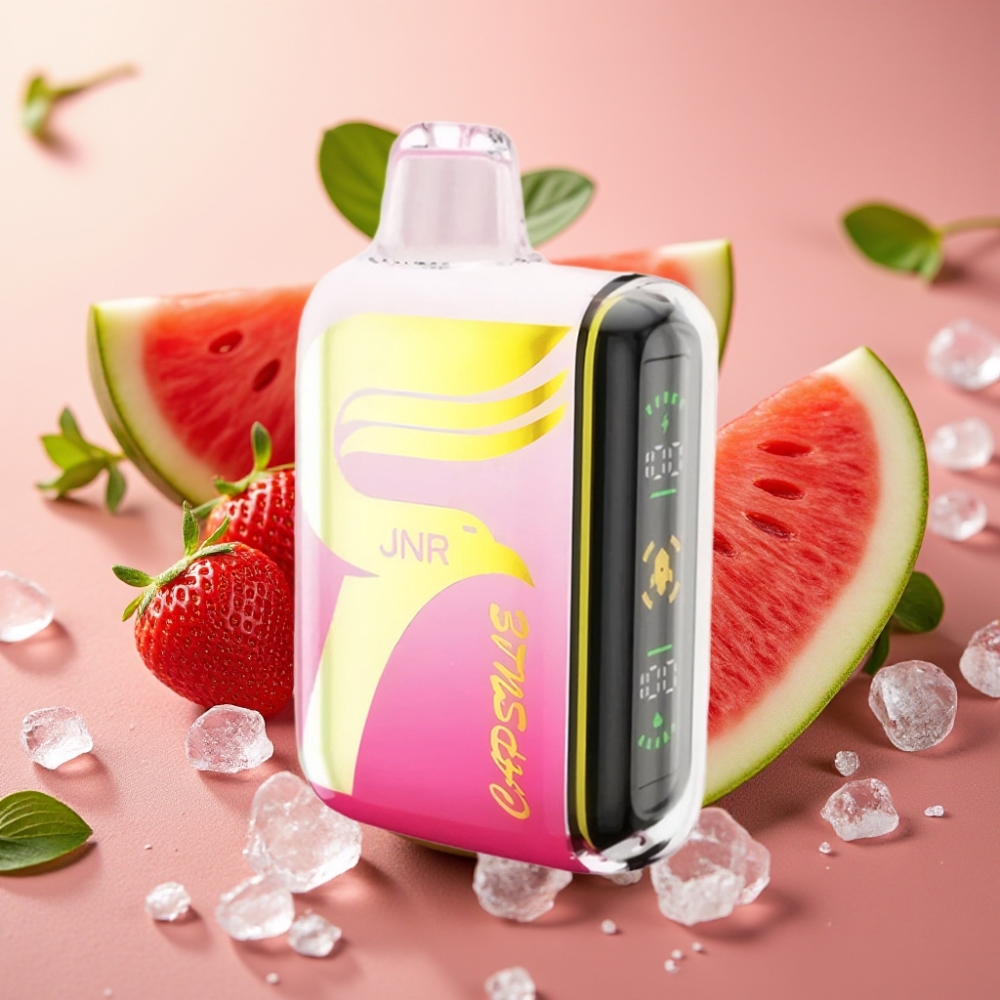 JNR Capsule 15000 Puffs 850mAh Dual Mesh Boost Mode Strawberry Watermelon Ice