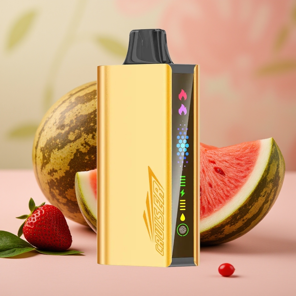 JNR Cruiser 12000 Puffs No-Charge 3500mAh Dual Mesh Aardbei-kokoswatermeloen