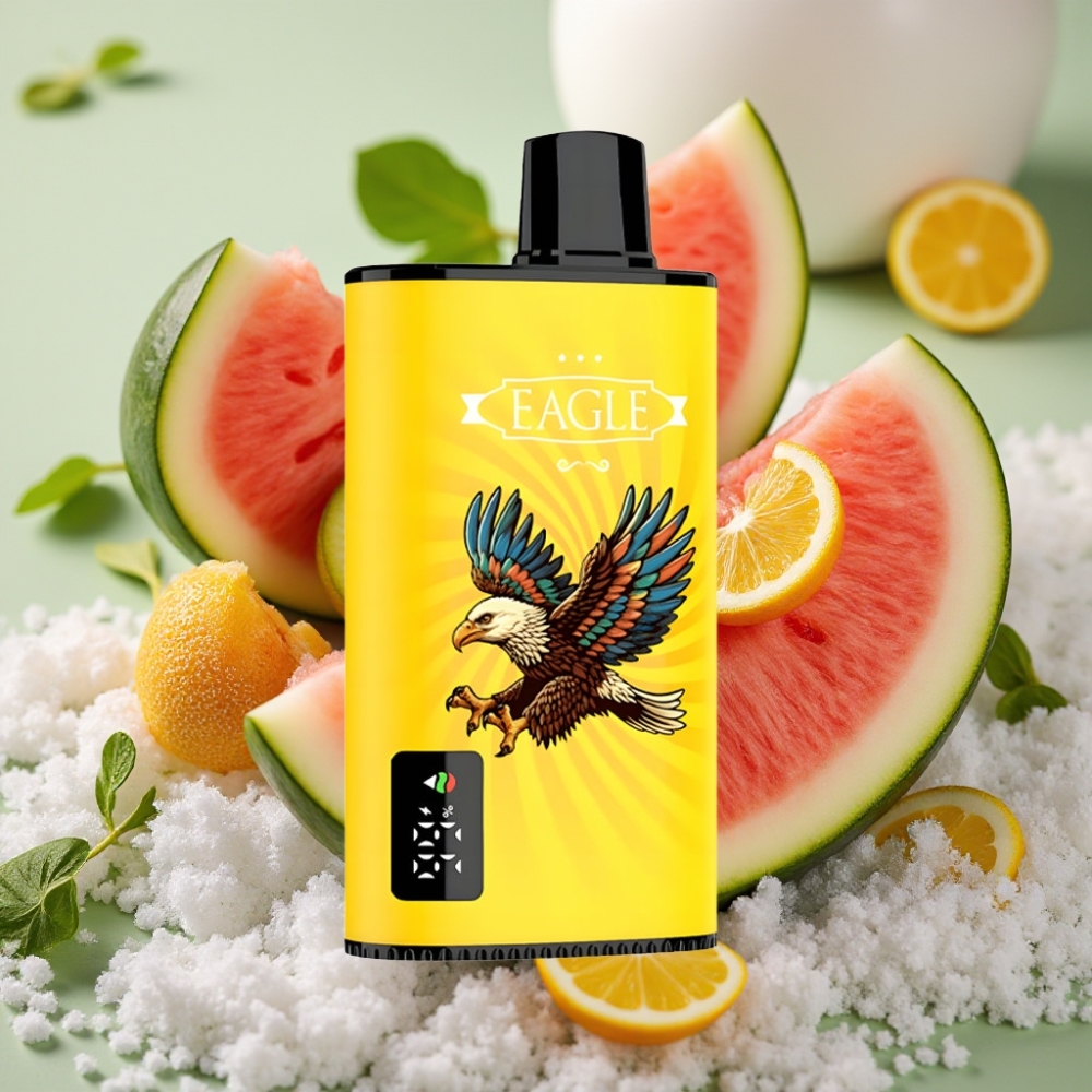 JNR EAGLE Smart 23000 Puffs Digital Screen Mesh Coil Disposable Vape Kiwi Watermelon Ice
