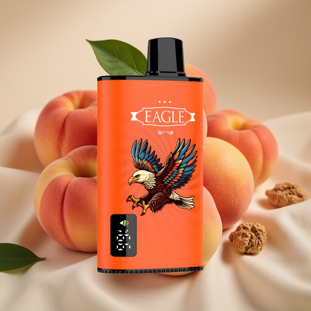 JNR EAGLE Smart 23000 Puffs Disposable Vape Juicy Peaches met Digitaal Scherm en 750mAh Batterij