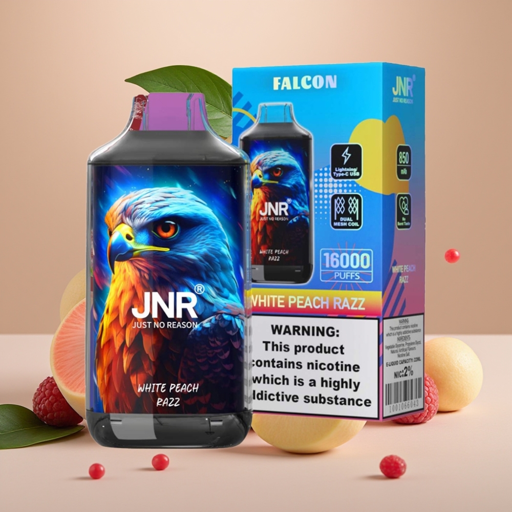 JNR Falcon 16000 Puffs Dual Mesh Coil 22ml Type C Smart LED