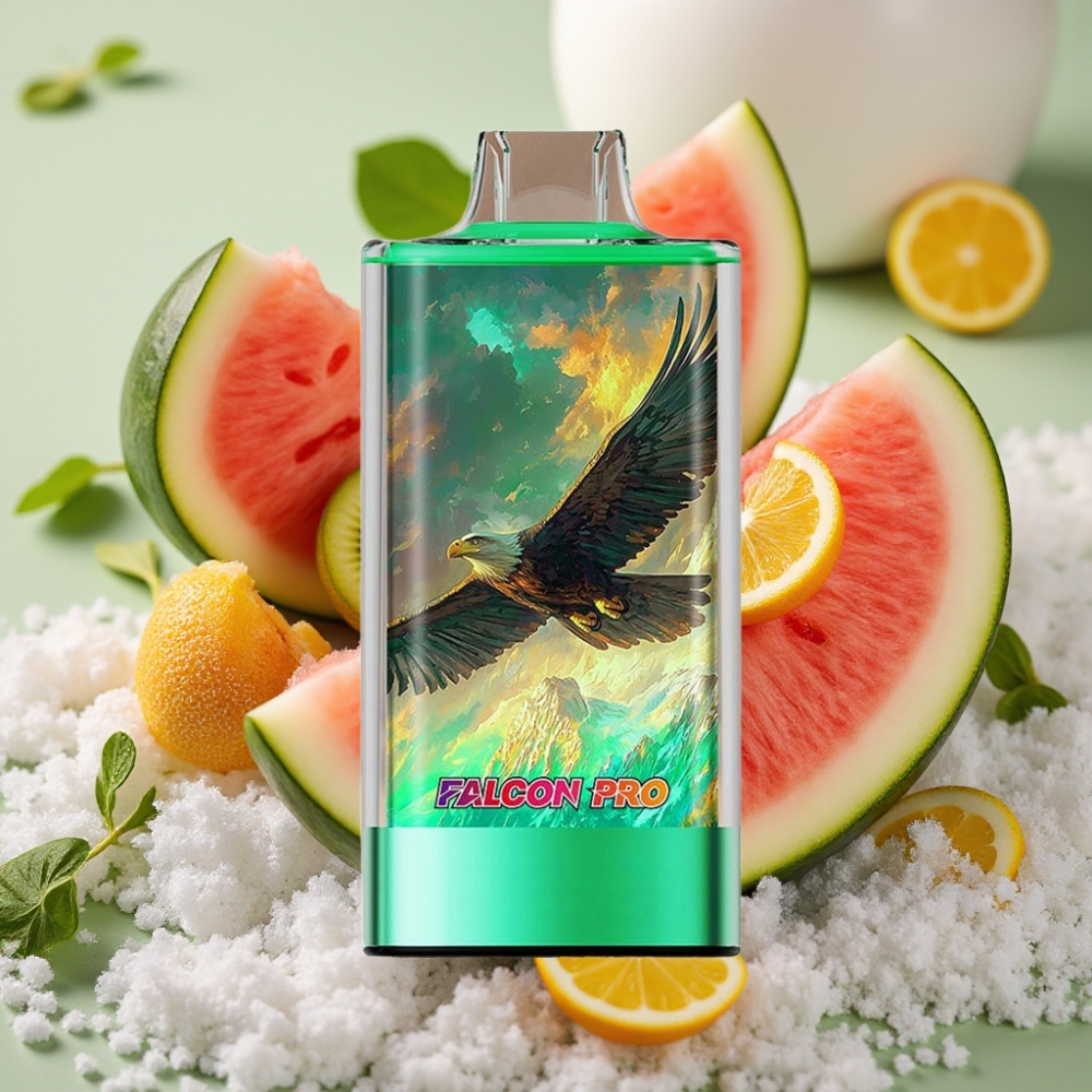 JNR Falcon Pro 28000 Disposable Vape 30ml 5% Nicotine Dual Mesh Kiwi Watermelon Ice