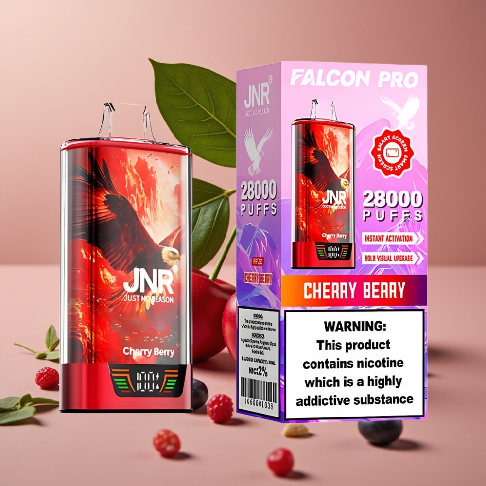 JNR Falcon Pro 28000 Disposable Vape 30ml 950mAh Cherry Berry
