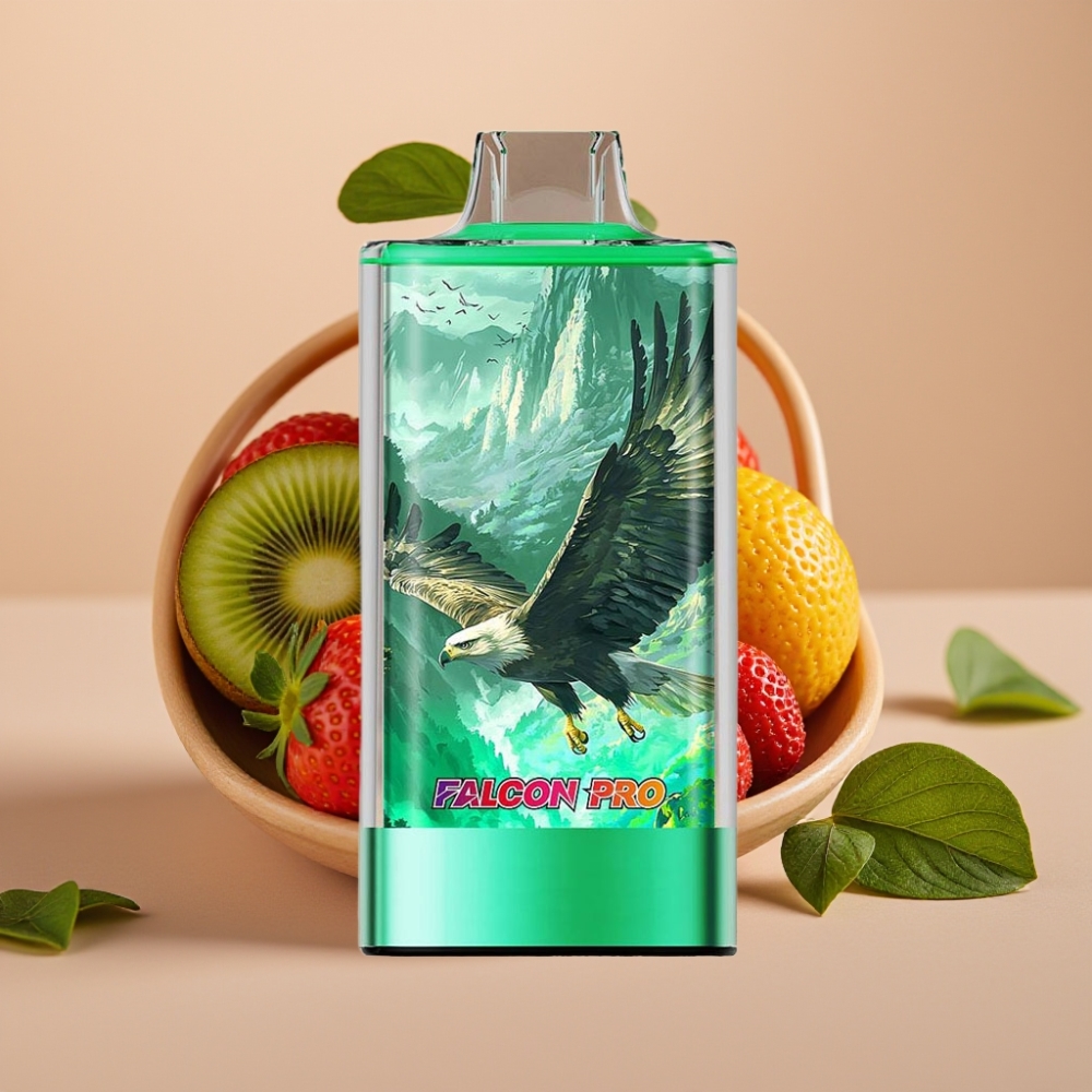 JNR Falcon Pro 28000 Disposable Vape 30ml 950mAh Smart Display Dual Mesh Strawberry Kiwi