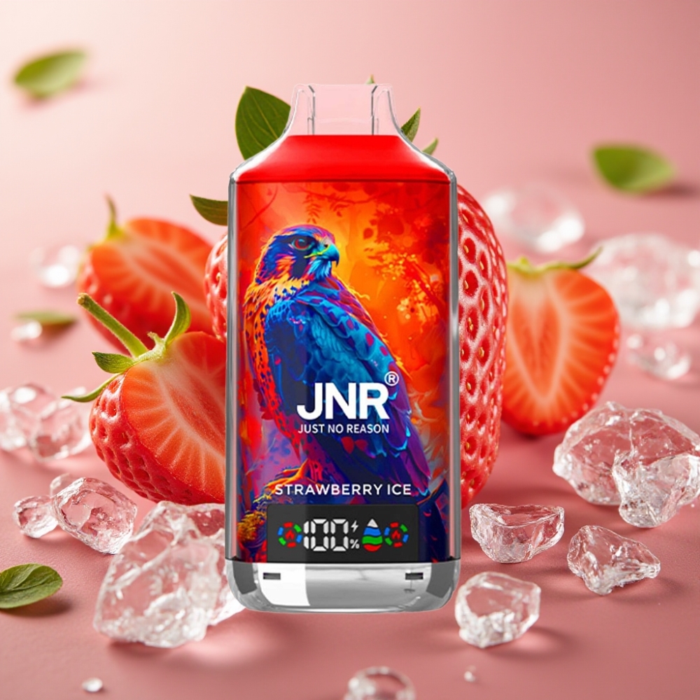 JNR Falcon X 18000 Puffs 24ml Dual Mesh Type-C Aardbei-ijs