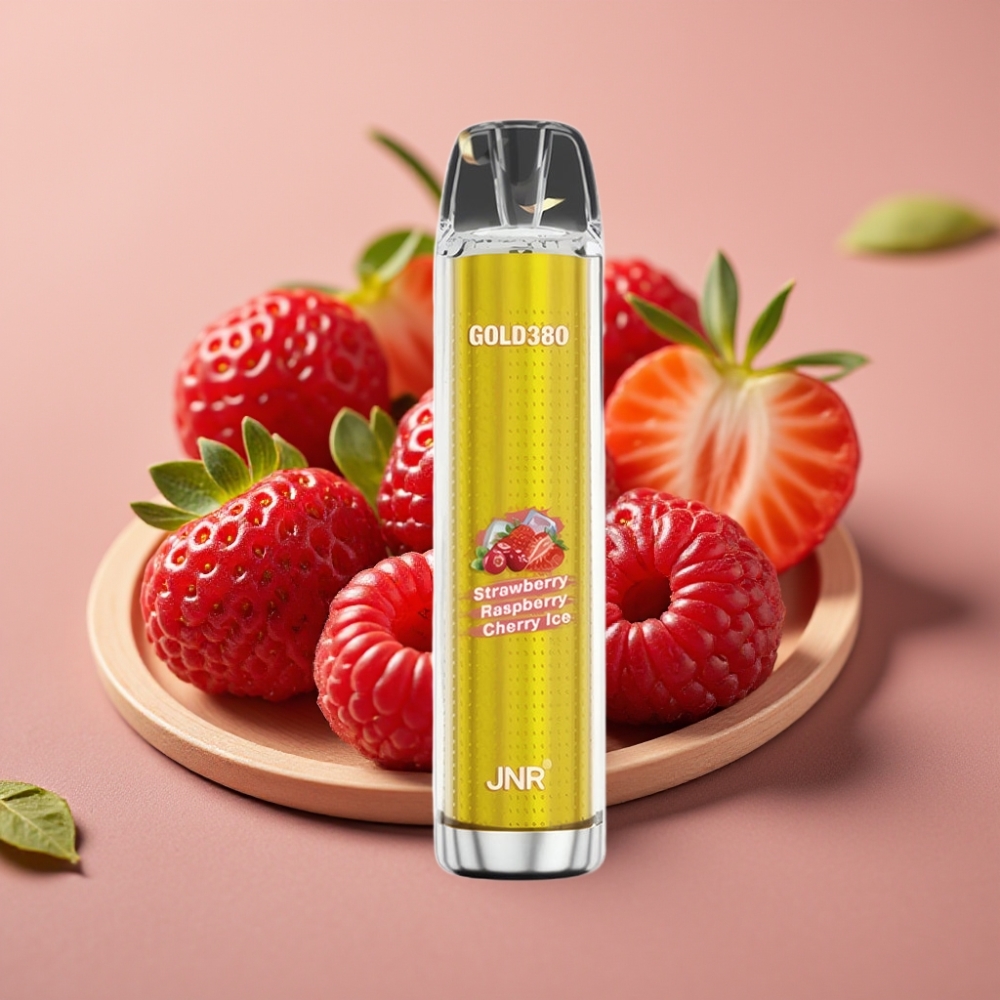 JNR Gold380 6000 Puffs 1500mAh 13ml Disposable Vape Aardbei Framboos