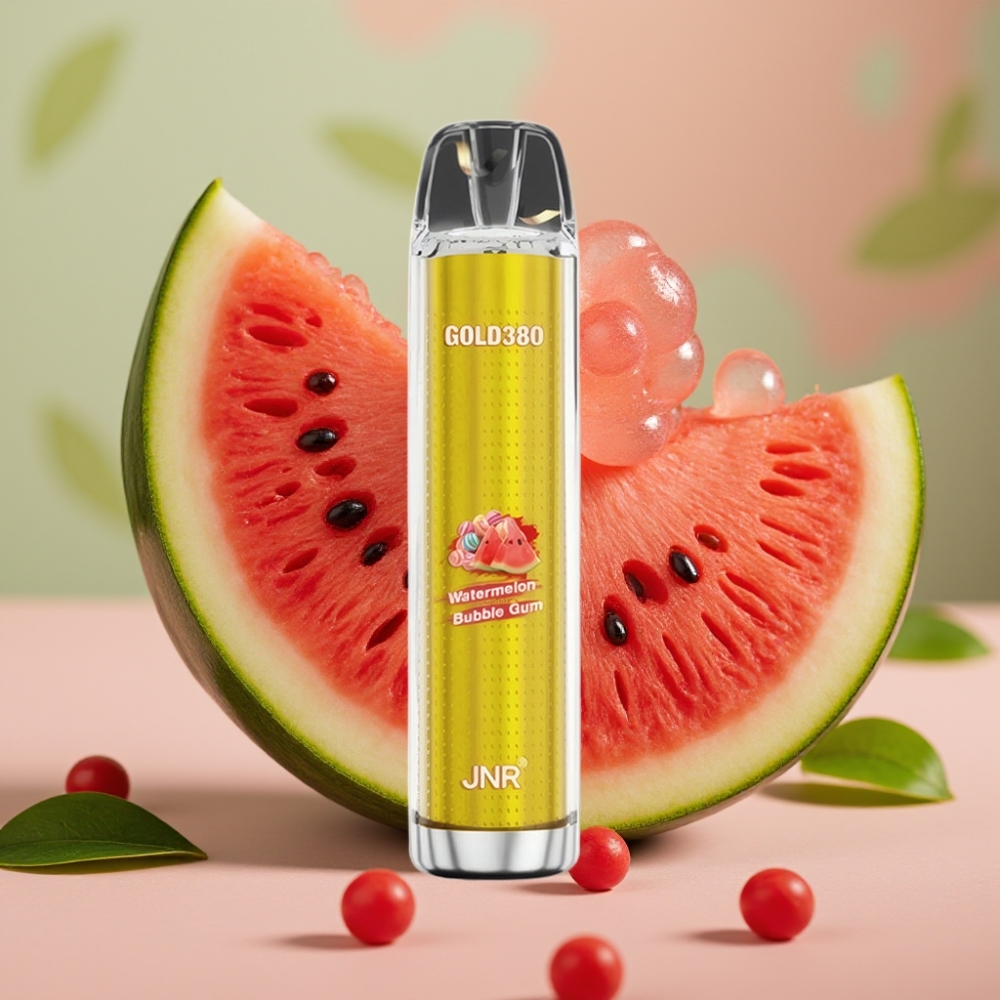 JNR Gold380 6000 Puffs 1500mAh 13ml Disposable Vape Watermelon Bubble Gum