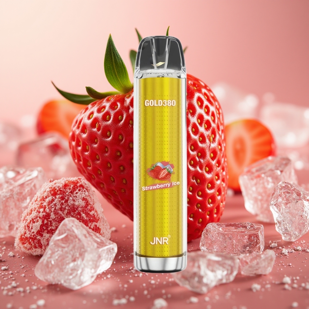 JNR Gold380 6000 Puffs 1500mAh 1.0ohm Mesh 13ml Aardbei IJs