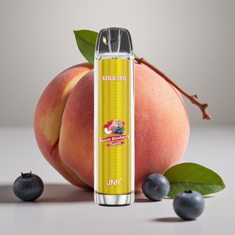 JNR Gold380 6000 Puffs 1500mAh 1.0ohm Mesh Peach Blueberry