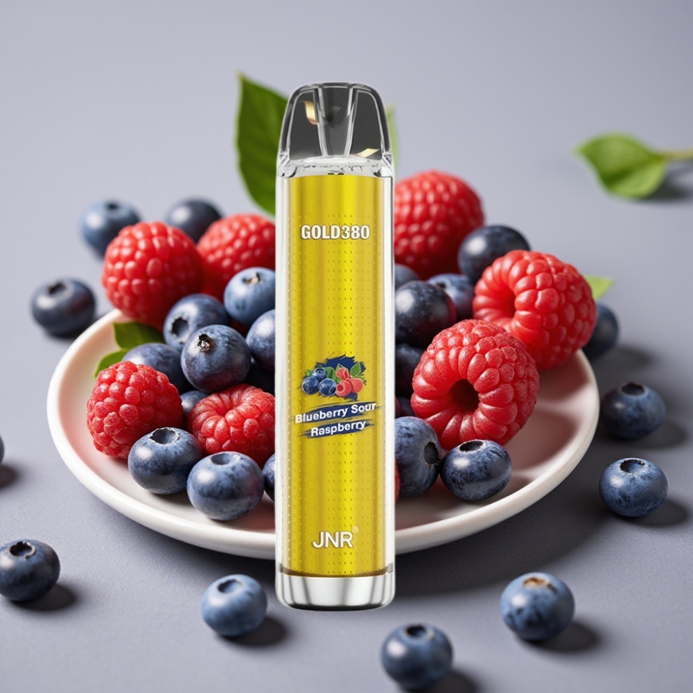 JNR Gold380 6000 Puffs 1500mAh Mesh Blueberry Sour Raspberry