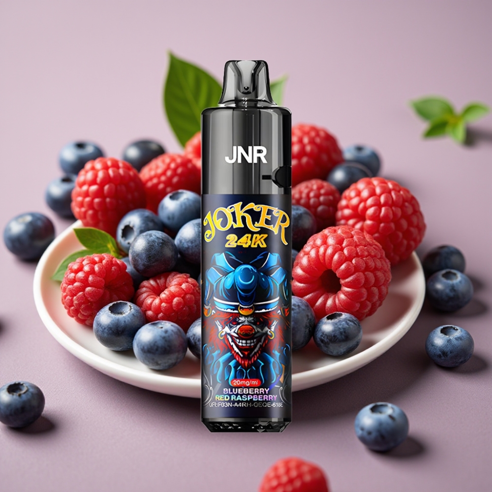 JNR Joker 24K Puffs 800mAh Side Refill Blueberry Red Raspberry