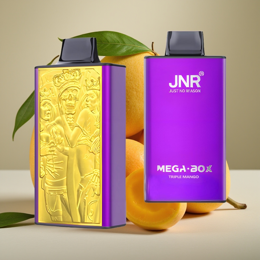 JNR Mega Box 25000 Puffs 30ml Dual Mesh Disposable Vape Triple Mango
