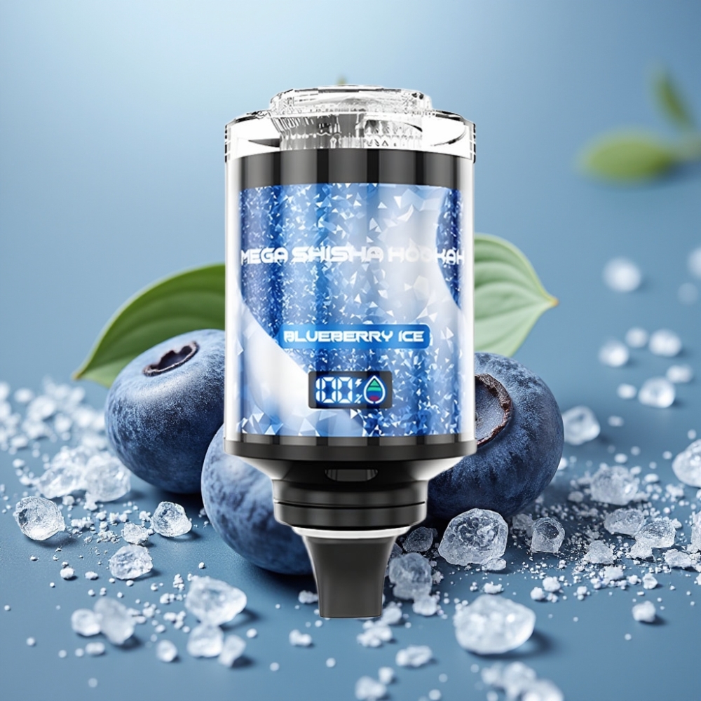 JNR Mega Shisha Hookah 100K Desktop 60ml 2200mAh Blueberry Ice