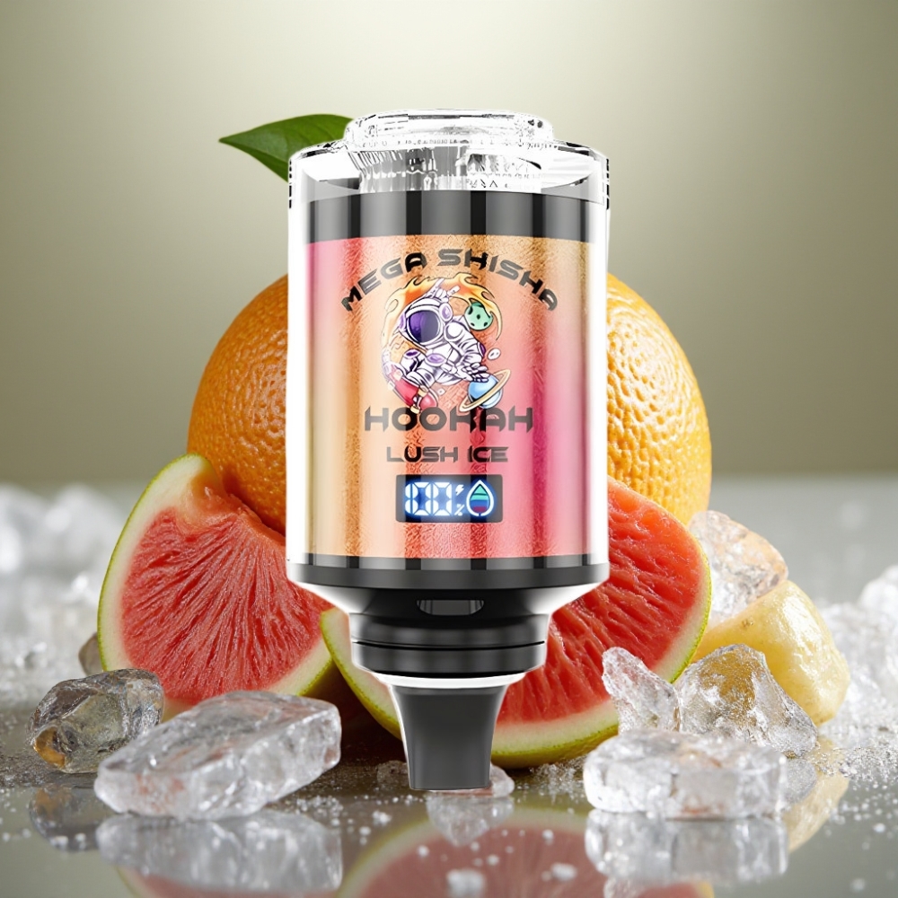 JNR Mega Shisha Hookah 100K Desktop 60ml 2200mAh Type-C Lush Ice