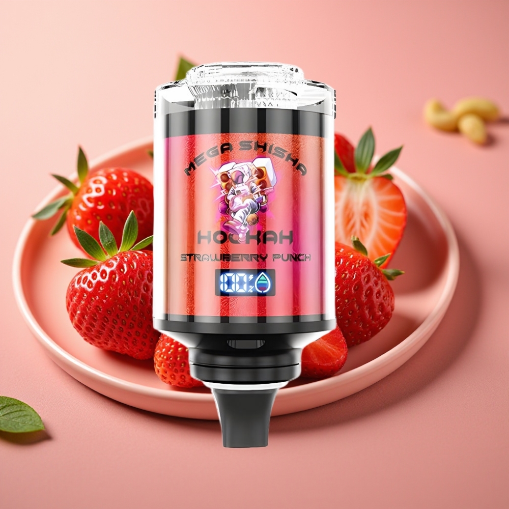 JNR Mega Shisha Hookah 100K Desktop 60ml 2200mAh Type-C Strawberry Punch