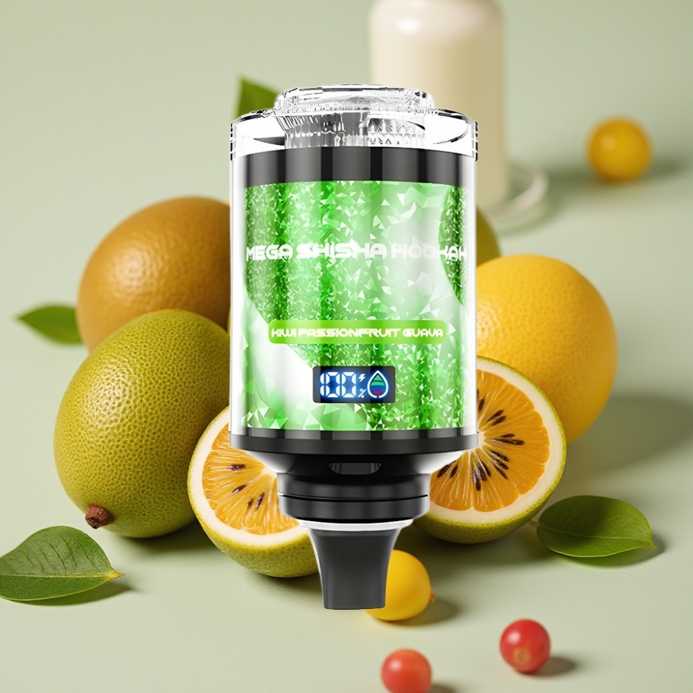 JNR Mega Shisha Hookah 100K Type-C Kiwi Passionfruit Guava