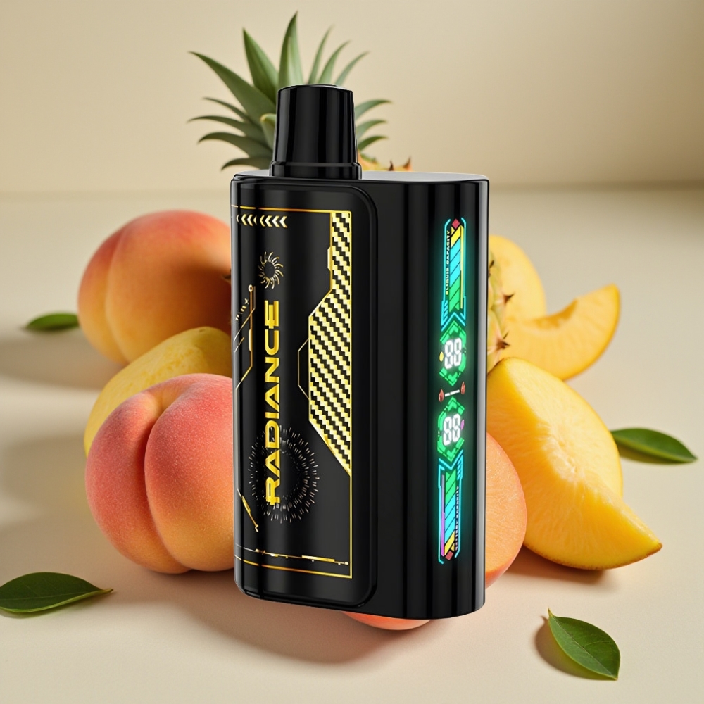 JNR Radiance 31000 Puffs 28ml Dual Mesh 2% PEACH MANGO PINEAPPLE