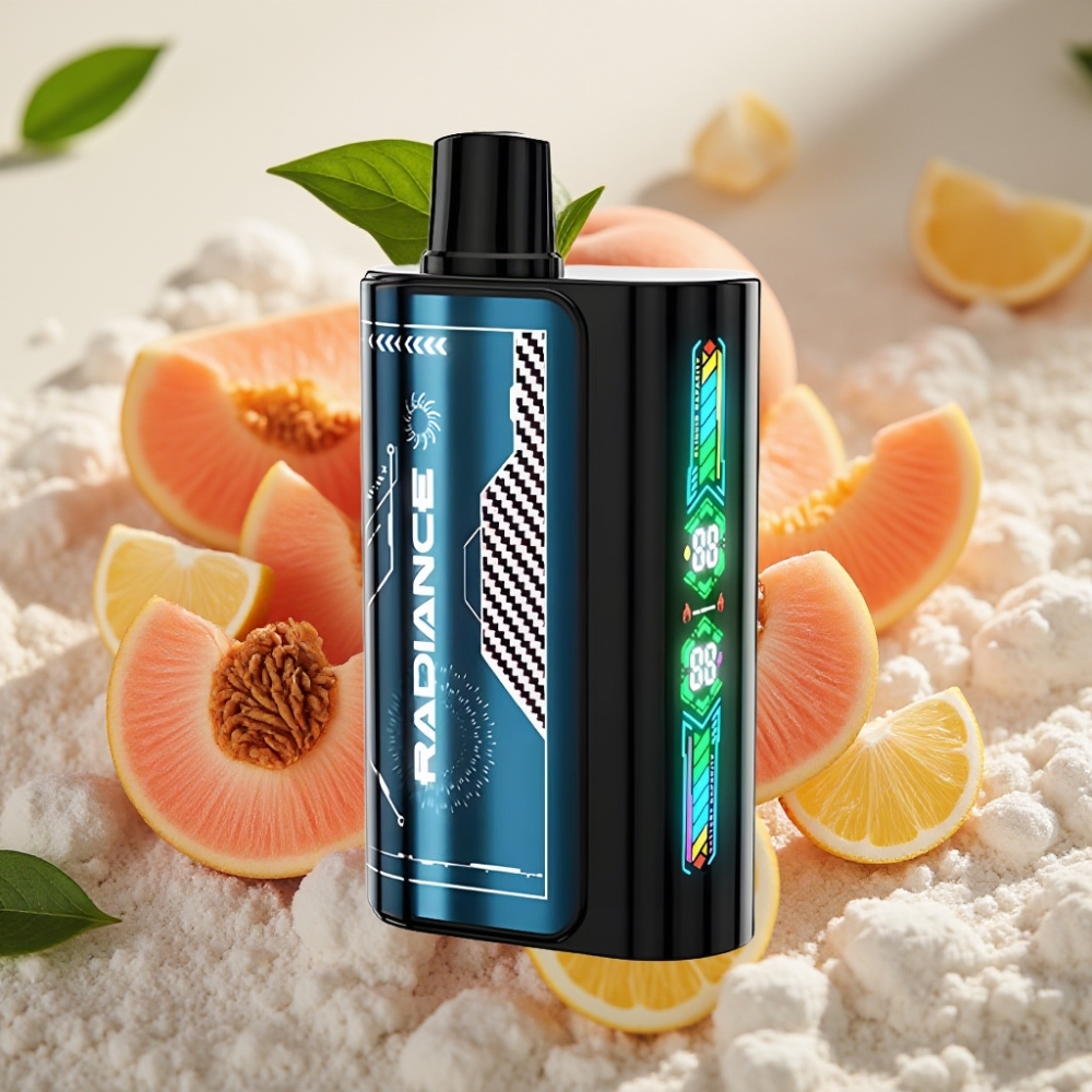 JNR Radiance 31000 Puffs 28ml Dual Mesh Summer Peach Ice
