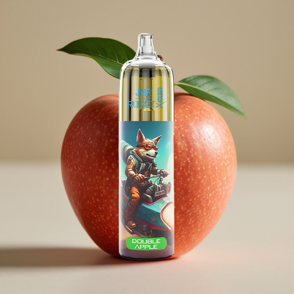 JNR Rocket-X 12400 Puffs Disposable Vape Met Aanpasbare Luchtstroom & RGB Verlichting Dubbele appel