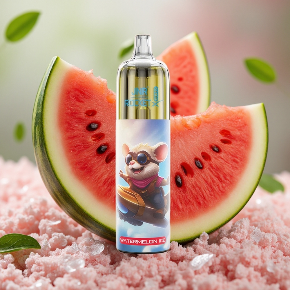 JNR Rocket-X 12400 Puffs Verstelbare Luchtstroom RGB Mesh Coil Watermelon Ice