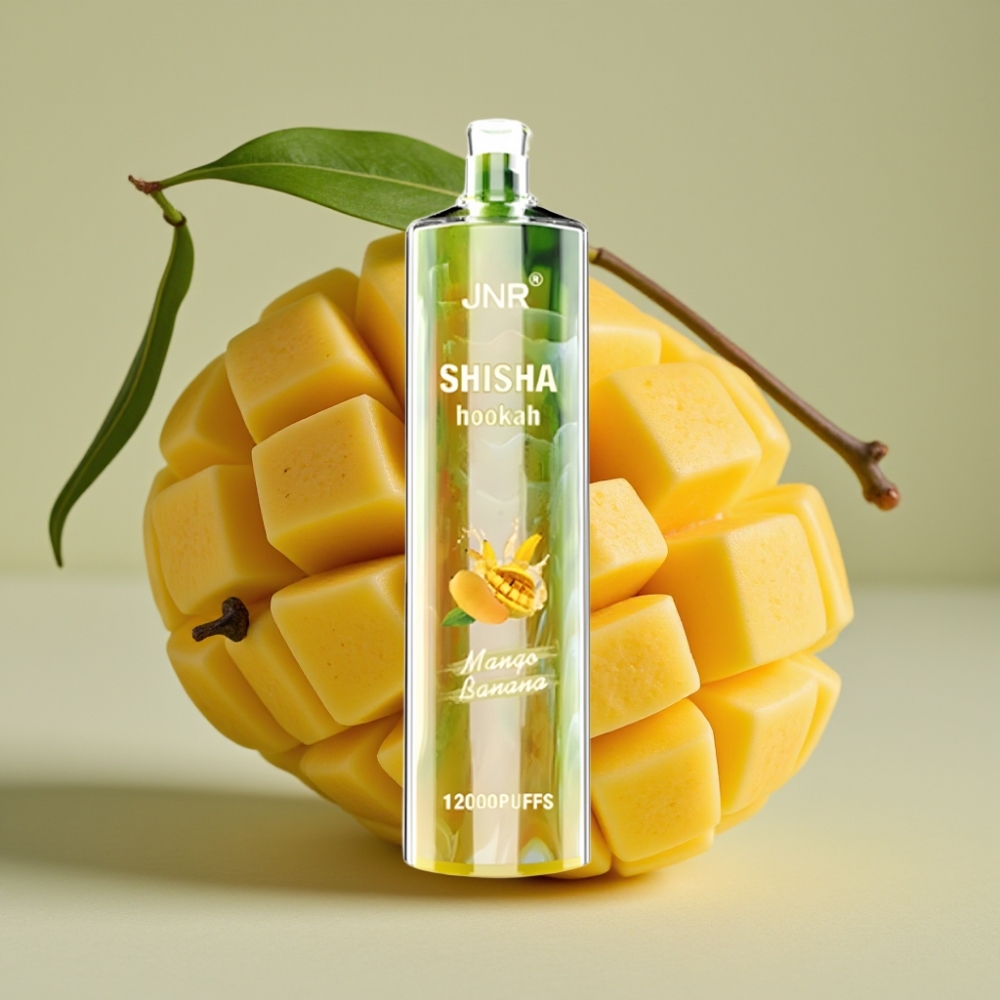 JNR Shisha Hookah 12000 Puffs 750mAh 24ml Mango Banana Belgie vape leverancier