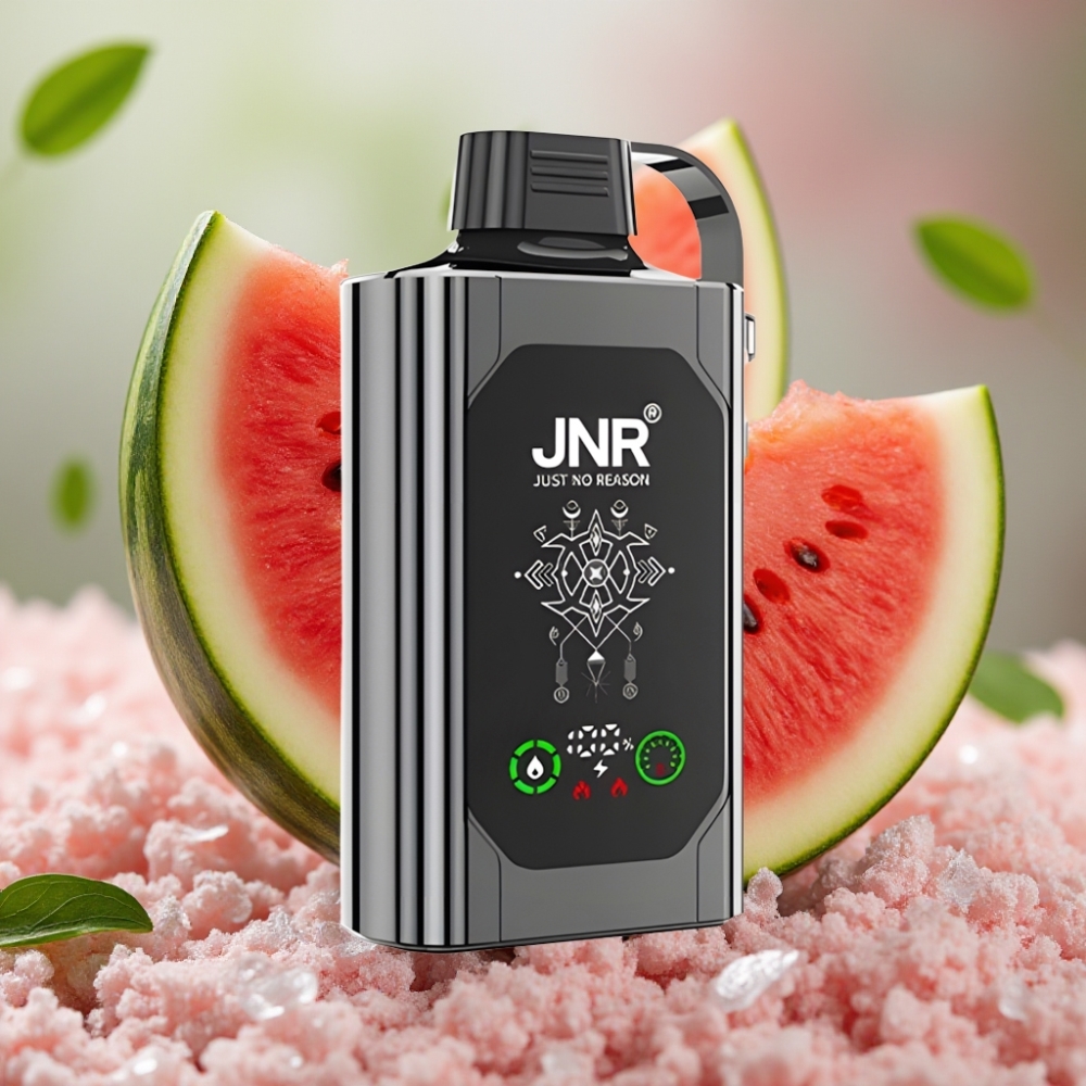 JNR Shisha Hookah Box 20500 Puffs HD Display 25ml Dual Mesh Coil Type-C Watermelon Ice