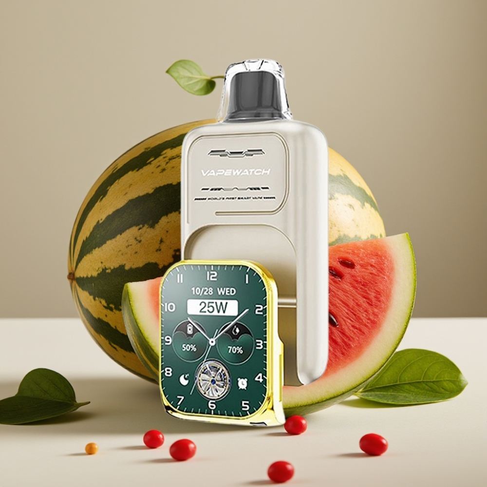 JNR VapeWatch 30000 Puffs Dual Mesh Coil 19mL Type-C Watermelon Ice